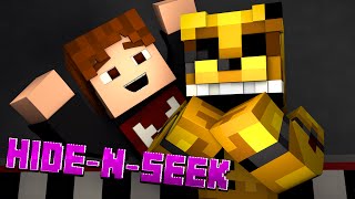 Minecraft FNAF HIDE N SEEK w GOLDEN FREDDY 4 Roleplay Minigame [upl. by Argela698]