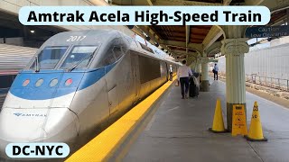 Trip Report  Amtrak Acela High Speed Train  DCNYC [upl. by Tebazile]