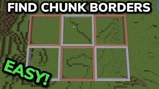 HOW TO EASILY FIND CHUNK BORDERS in Minecraft Bedrock MCPEXboxPS4Nintendo SwitchPC [upl. by Ostler]