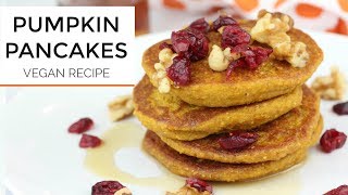 Healthy Pumpkin Pancake Recipe  Vegan  Gluten Free [upl. by Andria872]