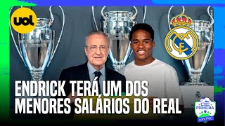 ENDRICK CHEGA NO REAL MADRID COM UM DOS MENORES SALÁRIOS DO ELENCO PROFISSIONAL SAIBA O VALOR [upl. by Nayve]