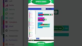 BBC microbit coding in 60 seconds  Sprites to the Edge [upl. by Ahsina]