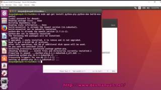 sudo aptget install pythonpip pythondev buildessential [upl. by Alathia]
