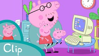 Peppa Pig Français  Papa Pig expert en ordinateur [upl. by Etteyafal]