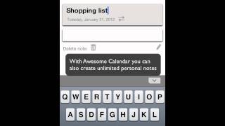 Awesome Calendar for iOS iPhone iPod Touch iPad [upl. by Fong]