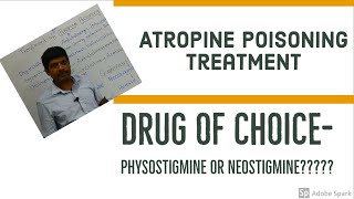 Treatment of Atropine Poisoning Physostigmine or Neostigmine Rationale Explained [upl. by Doss827]