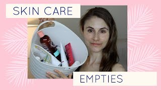 Skin care empties from winter 201819 Dr Dray [upl. by Ecirad]