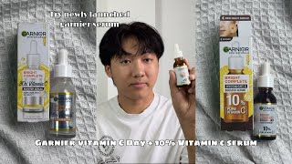 Trying Garnier Vitamin C Overnight SerumSerum which brightens you skin within week [upl. by Rankin940]