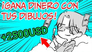 💵 CÓMO HACER 2500 USD DIBUJANDO COMISIONES SIN SER CONOCIDO  Guía para Principiantes [upl. by Kinghorn]