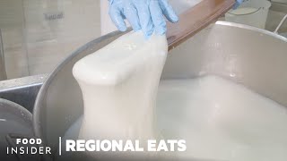 How Italian Burrata Cheese Is Made  Regional Eats [upl. by Nat]