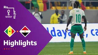 Senegal v Egypt  FIFA World Cup Qatar 2022 Qualifier  Match Highlights [upl. by Enisaj]