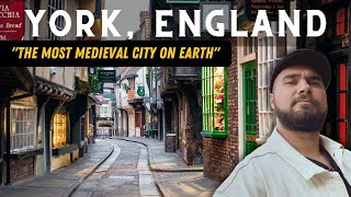 York England  A Tour Through The Most Medieval City on Earth [upl. by Elatsyrk]