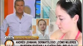 El dermatólogo Andrés Lehmann explica cómo evitar la caída del cabello [upl. by Nnaesor]