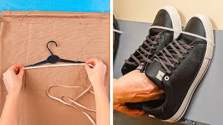 Schluss mit Chaos ❗️ 20 clevere Tricks für mehr Ordnung bei Schuhen und Kleidung  DIYSchuhregal [upl. by Ludlew]