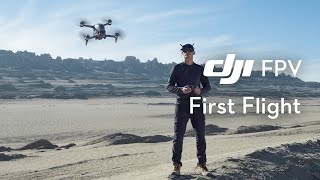 DJI FPV  First Flight and Beginners Guide  Start Flying a DJI FPV [upl. by Layney]