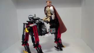 Steerable 4 legged Lego walker [upl. by Eydnarb]