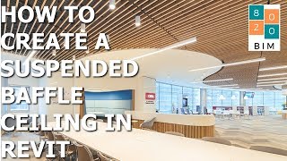 How to Create Baffle Ceiling in Revit [upl. by Breech]