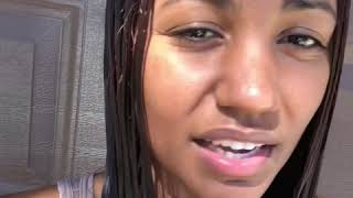 Liscio Japanese Relaxer 1 week update  wash day  wet hair  air dried results [upl. by Teeter]