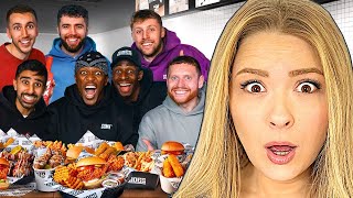 Americans React To SIDEMEN 10 YEAR ANNIVERSARY MUKBANG [upl. by Thetis92]