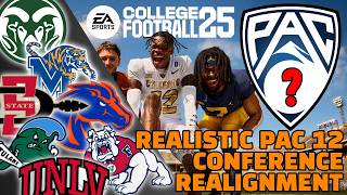 PAC 12 CONFERENCE REALIGNMENT  College Football 25 [upl. by Ahseneuq]