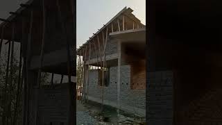 House 🏠 construction with Double slab structure civilengineering shorts [upl. by Nnayd]