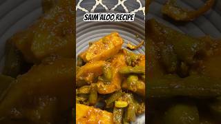 Saim aloo recipe Saim aloo ki sabzi recipe Masaledar alu sem ki recipe  Babita kitchen [upl. by Izawa]