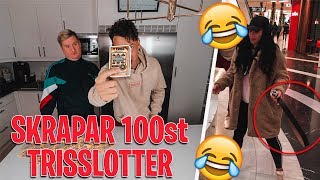 SKRAPAR 100ST TRISSLOTTER  FÖRLORAREN FÅR SMISK AV DIANA BABAN  Ben Mitkus vs Dennis [upl. by Docilu]