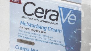 RESEÑA Crema hidratante CeraVe con ceramidas 💦 [upl. by Urbas]