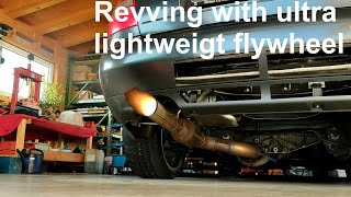 High revving with ultra light flywheel on Audi A4 18T  Will it fail [upl. by Nolyat]