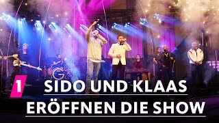 Disstrack  Sido und Klaas eröffnen die Show  1LIVE Krone 2017 [upl. by Andromada]