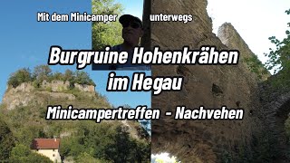 Burgruine Hohenkrähen im Hegau Landkreis Konstanz steiler Anstieg und Aussicht [upl. by Booma]