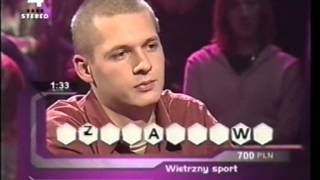 Lukasz wygrywa teleturniej daje slowo ha ha [upl. by Roscoe]