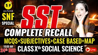 Complete SST Revision Class 10th Social Science Subjective Questions MCQs amp Case Based By Reema Maam [upl. by Randi]