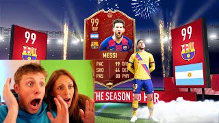 MY MUM GETS A TOTS IN TOP 100 FUT CHAMP REWARDS  FIFA 20 [upl. by Nnor701]