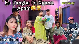 Ka Tangba gi Nganu🤣😂 RoshibinaNingthoujam Tamuthii viralvideo funny comedymovies manipur [upl. by Geilich]