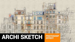 Architectum 3  Archi Sketcher Photoshop Action Tutorial [upl. by Yasmar431]