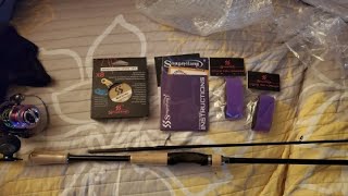 Sougayilang Fishing Rod Reel Combo 24 Ton Carbon Fiber Two Pieces Pole Review Nice little combo [upl. by Eelanej79]