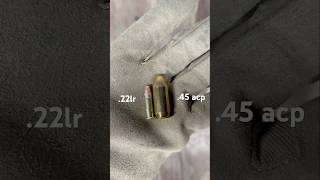 22lr vs 45 acp Size Comparison [upl. by Irmo934]