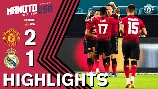 HIGHLIGHTS  Manchester United 21 Real Madrid  Tour 2018 presented by Aon [upl. by Comethuauc]