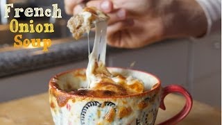 4 Ingredient French Onion Soup  College Cooking [upl. by Euqinmod]