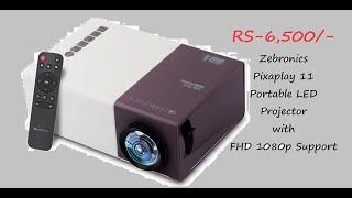 Zebronics Pixaplay 11 Portable LED Projector zebronics malayalam projector portableprojector [upl. by Sweyn]