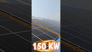 Solar  150 KW solar system 2 inverter solar on grid goodwe electrical [upl. by Ydnik]