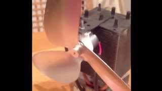 Woodburning Stove Fan  How to make yours Plus parts list included [upl. by Anitrak]