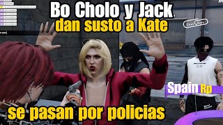 BO Desst3 Cholo y Jack Dan un susto a KATE SE HACEN PASAR por POLICÍAS 🤣 SpainRp [upl. by Asil]