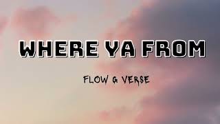 Where Ya From  Flow G Verse With Lyrics [upl. by Bolen755]