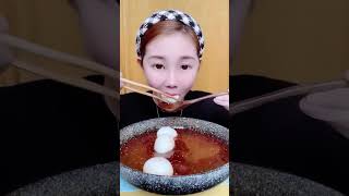 Mukbang Food Eating Show Stirfried noodles with eel and zucchini [upl. by Nunes608]