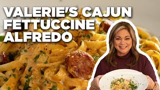 Valerie Bertinellis Cajun Fettuccine Alfredo with Andouille  Food Network [upl. by Aremus]