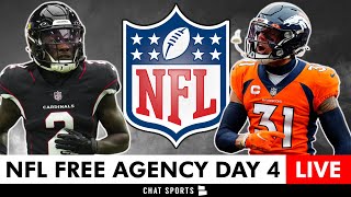 NFL Free Agency 2024 LIVE Day 4 Latest Signings News Tracker  Arik Armstead Sam Howell Trade [upl. by Enail]