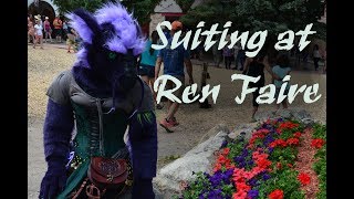 Fursuiting  Colorado Renaissance Fesitval 2017  Celtic Weekend [upl. by Nwahsir]