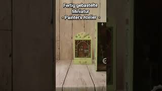 🎨 fertig gebastelte Miniatur Painterś Atelier 🖌 diyminiature diycrafts diyprojects [upl. by Betti215]